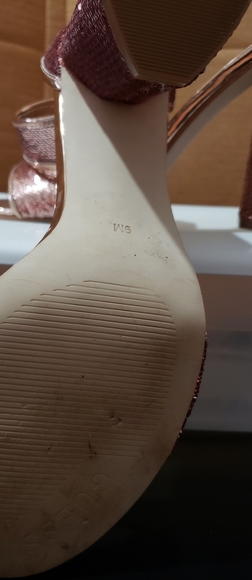 Guess Hot Pink Sequin Open-Toe Heel Sandals - Picture 4 of 4